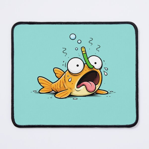 Item preview, Derpy Goldfish with Snorkel designed and sold by Soft Mayhem Studio.