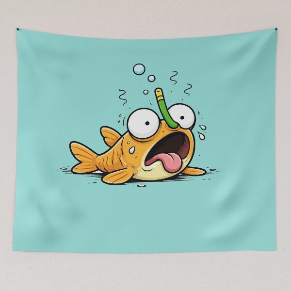 Item preview, Derpy Goldfish with Snorkel designed and sold by Soft Mayhem Studio.