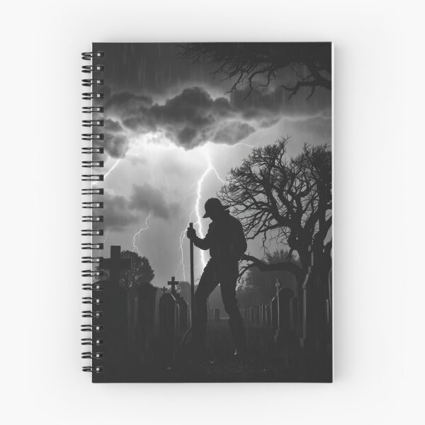Item preview, Gothic Graveyard Storm Lightning Rain Silhouette designed and sold by EllDAV777.