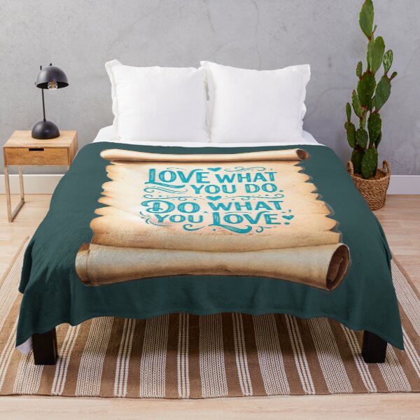 Item preview, Love What You Do Do What You Love Inspirational Scroll designed and sold by KabronX.
