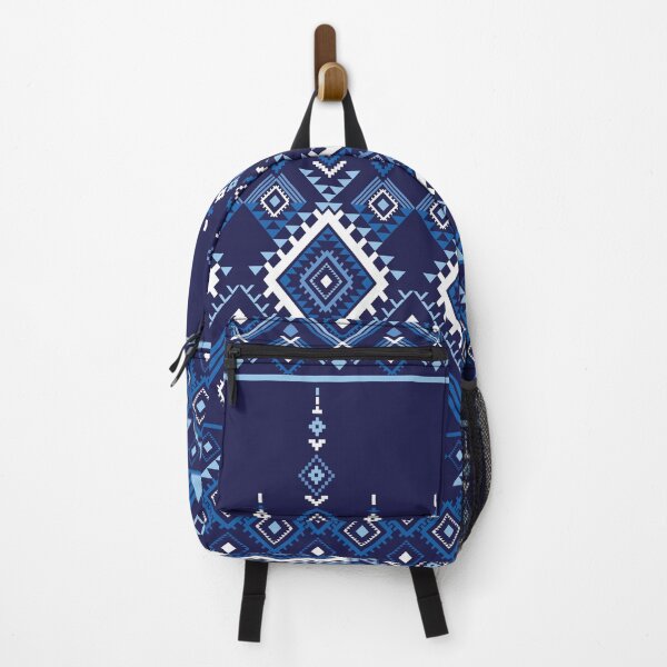 Item preview, Blue Ethnic Diamond Geometric Seamless Pattern designed and sold by PowerAntShop.