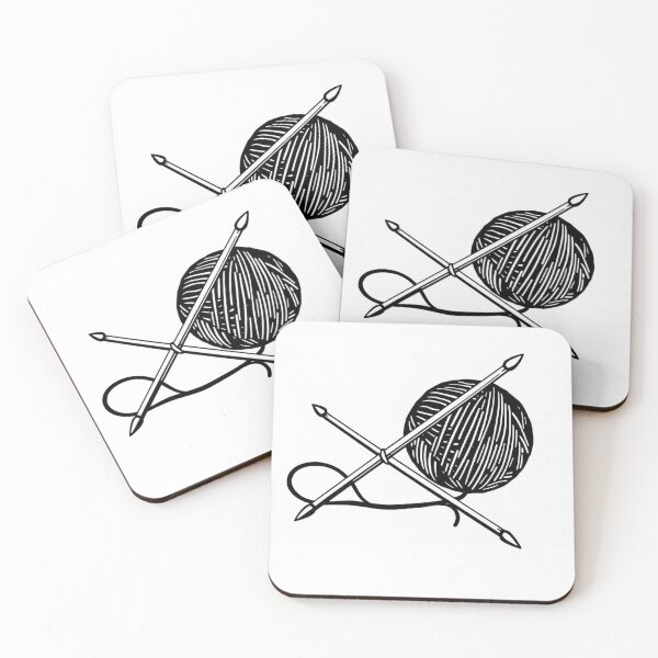 Item preview, Vintage Knitting Needles and Yarn Ball Illustration designed and sold by EllDAV777.