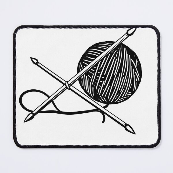 Item preview, Vintage Knitting Needles and Yarn Ball Illustration designed and sold by EllDAV777.
