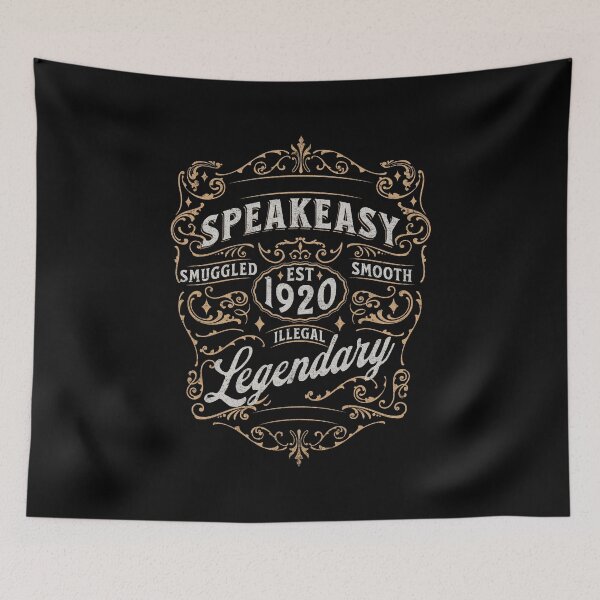 Item preview, Vintage Victorian Speakeasy Label designed and sold by Nacho Average Designs.