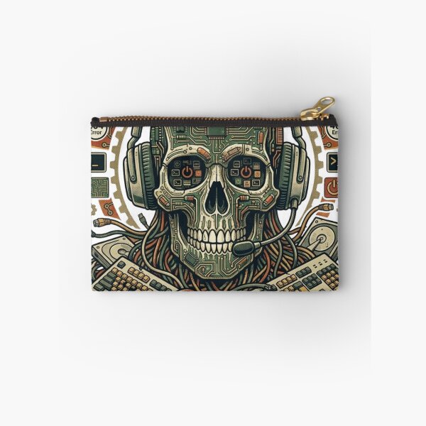 Item preview, Helpdesk Never Sleeps  Vintage IT Support Skull designed and sold by KurtByteStudio.