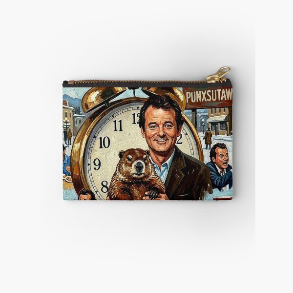Item preview, Groundhog Day: Bill Murray Punxsutawney Phil Retro Impasto Movie Poster designed and sold by Art's Diner.