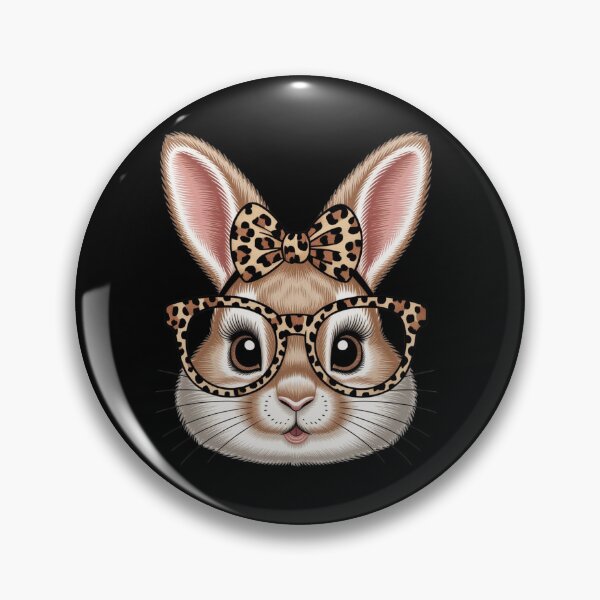 Item preview, Funny Bunny Face Glasses Bandana Leopard Rabbit Happy Easter designed and sold by Mozaic Clothes.