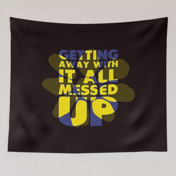 Item preview, Getting Away With It - Blue Yellow designed and sold by CatchyAsFudge.