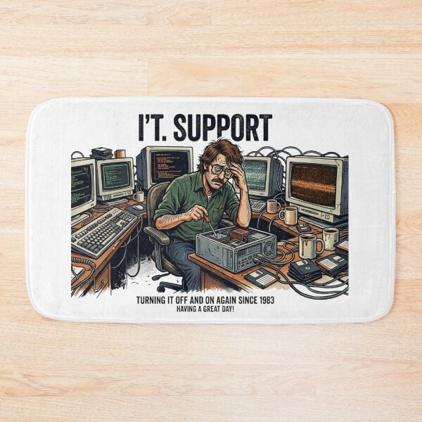 Item preview, Restart Your Attitude – Vintage IT Support Survival Mode designed and sold by KurtByteStudio.