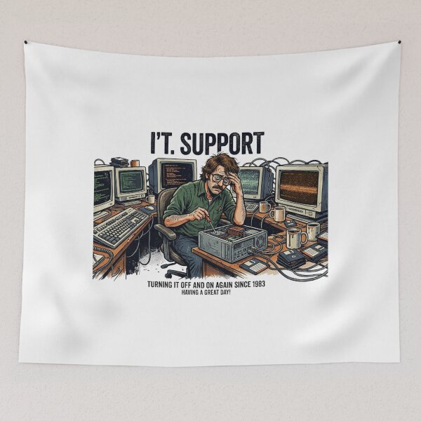 Item preview, Restart Your Attitude – Vintage IT Support Survival Mode designed and sold by KurtByteStudio.
