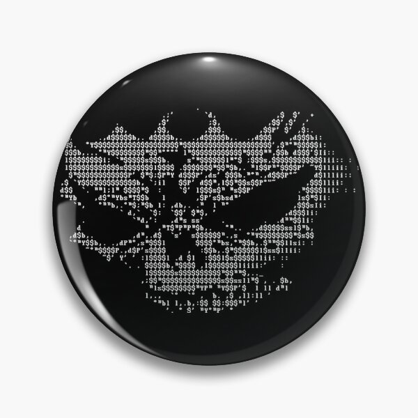 Item preview, ANSI Skull – Retro Hacker ASCII Art designed and sold by Ticklenutts.