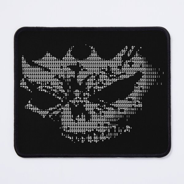 Item preview, ANSI Skull – Retro Hacker ASCII Art designed and sold by Ticklenutts.