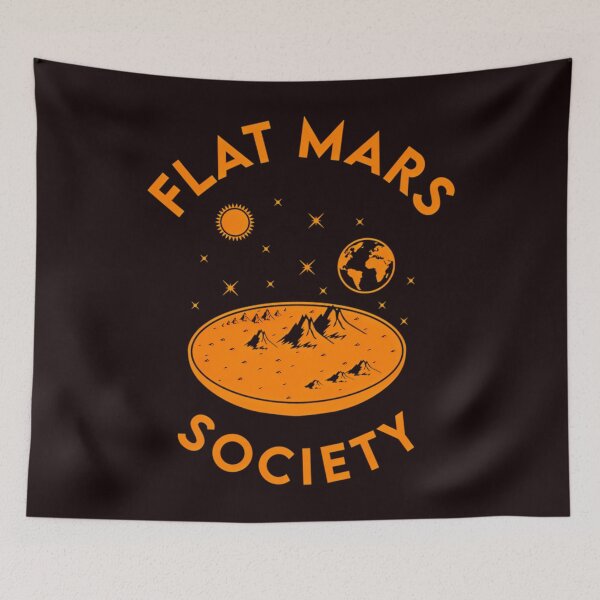 Item preview, Flat Mars Society designed and sold by CatchyAsFudge.