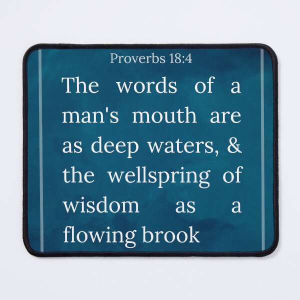 Item preview, Proverbs  18:4 designed and sold by Undonemadenew.