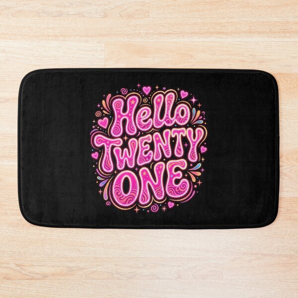 Item preview, Retro Groovy Hello Twenty One Design designed and sold by ArtistryTouch.
