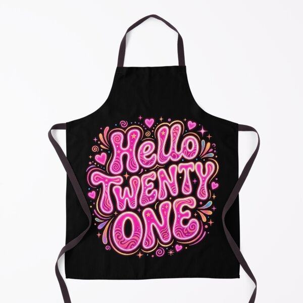 Item preview, Retro Groovy Hello Twenty One Design designed and sold by ArtistryTouch.