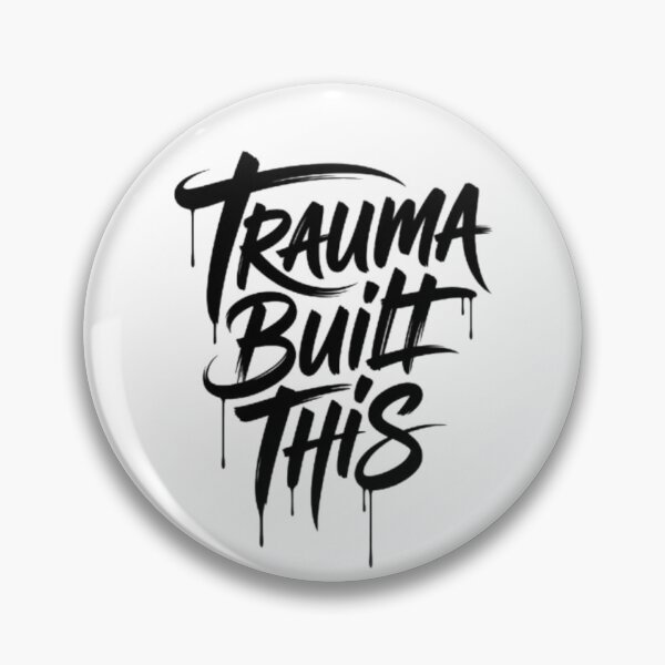 Item preview, Trauma Built This – Bold Brush Script Streetwear Graphic Tee designed and sold by NewUSShop.