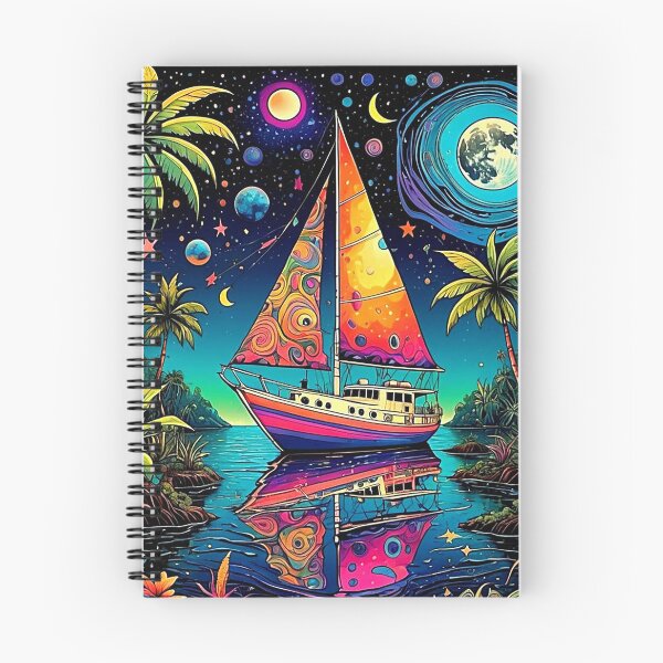Item preview, Sailboat Tropical Island Night Sky Voyage designed and sold by Nanaueart.