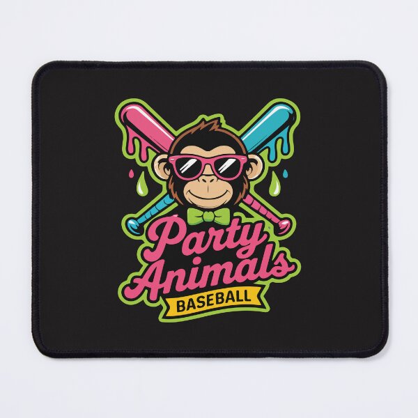 Item preview, Party Animals Baseball Funny Monkey Sunglasses Baseball Fan Design designed and sold by kiralynstration.