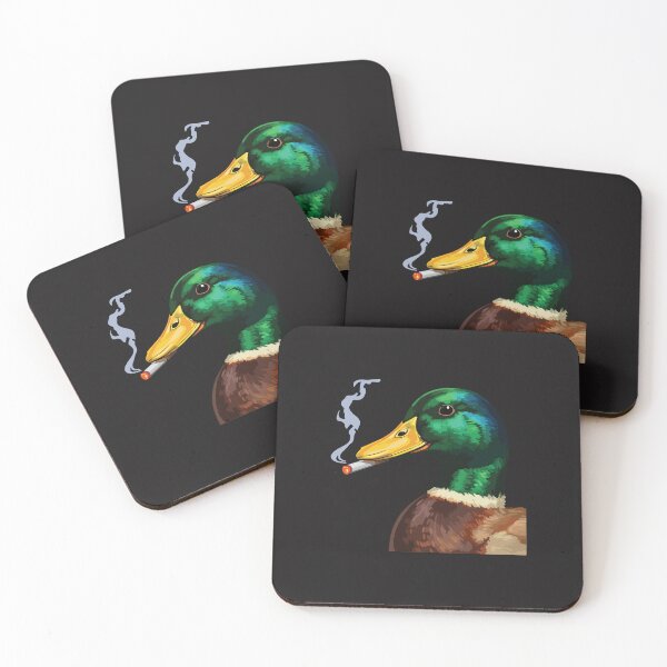 Item preview, Cool Mallard Duck Smoking Cigarette Funny Hunting Meme Animal Design designed and sold by kiralynstration.
