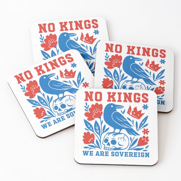 Item preview, No Kings We Are Sovereign Floral Crow Subtle Anti Trump designed and sold by gunaone-design.