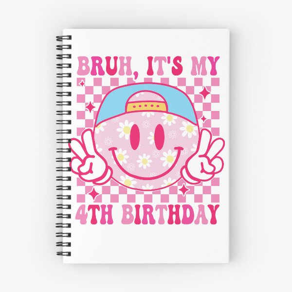 Item preview, Its My 4th Birthday Girl Smile Face 4 Year Old Party Girl designed and sold by Night Forest.