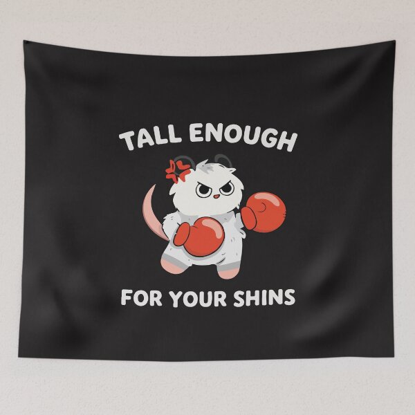 Item preview, Tall Enough For Your Shins Funny Boxing Opossum Cute Fighter Meme Design designed and sold by kiralynstration.