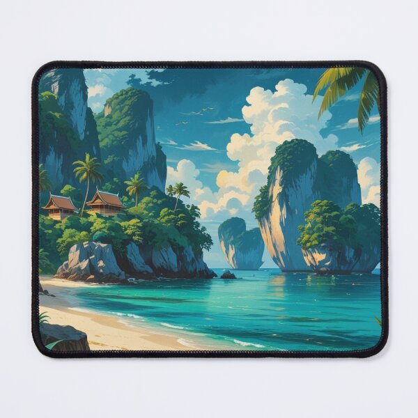 Item preview, Phi Phi Islands Thailand – Tropical Paradise Beach Travel Poster designed and sold by ArtnarongDesign.