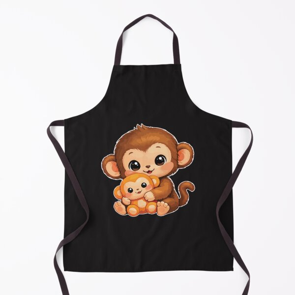 Item preview, Cute Baby Monkey Hugging Plush Toy Kawaii Cartoon Animal Design designed and sold by kiralynstration.