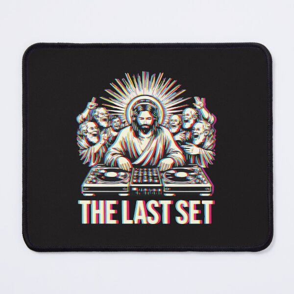 Item preview, Jesus DJ The Last Set Funny Christian Rave Party Faith Humor Design designed and sold by kiralynstration.