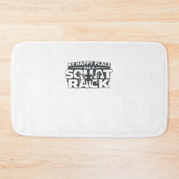 Item preview, My Happy Place Has a Squat Rack Gym T-Shirt Design PNG designed and sold by edman765.
