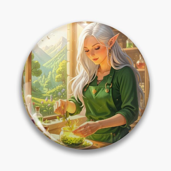 Item preview, She elf in her apothecary designed and sold by worldimagine91.