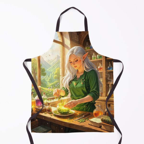Item preview, She elf in her apothecary designed and sold by worldimagine91.