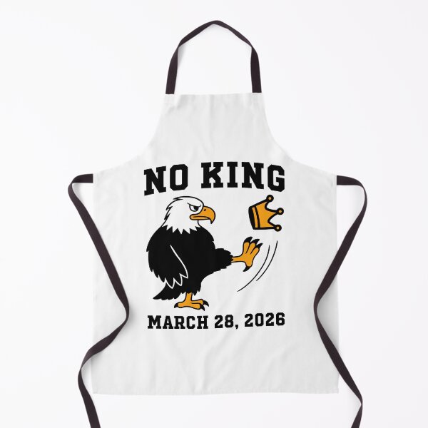 Item preview, No Kings March 28 2026 Funny Bald Eagle Kicking Crown Anti-Trump designed and sold by gunaone-design.