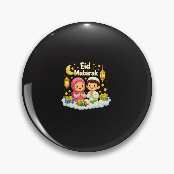 Item preview, Cute Eid Mubarak Muslim Kids Ramadan Celebration Cartoon Design designed and sold by kiralynstration.