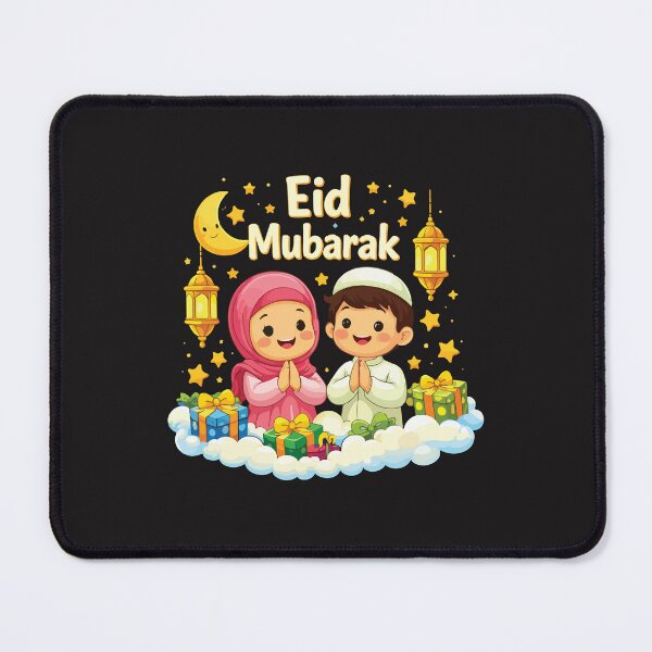 Item preview, Cute Eid Mubarak Muslim Kids Ramadan Celebration Cartoon Design designed and sold by kiralynstration.