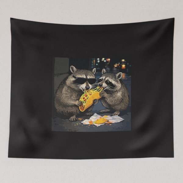 Item preview, Funny Raccoon Eating Taco Cool Trash Panda Food Lover Meme Design designed and sold by kiralynstration.