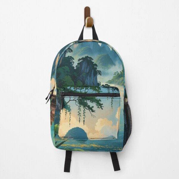 Item preview, Khao Sok National Park Thailand – Tropical Mountain Lake Travel Poster designed and sold by ArtnarongDesign.
