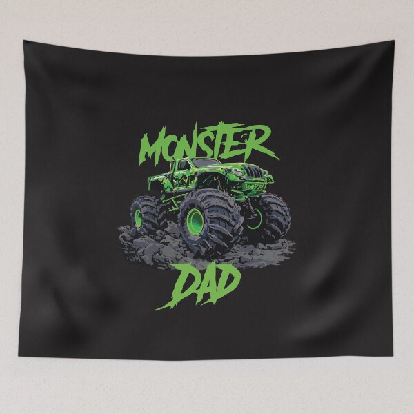 Item preview, Monster Dad Monster Truck Off Road Mud Truck Father Truck Lover Design designed and sold by kiralynstration.