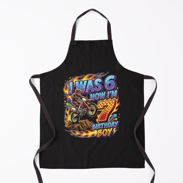Item preview, I Was 6 Now I'm 7 Motocross 7th Birthday Boy Dirt Bike Racing Design designed and sold by kiralynstration.