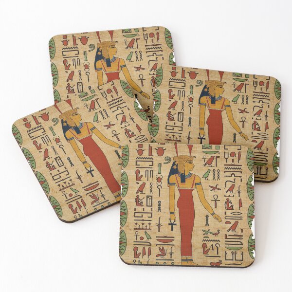 Artikelvorschau, Ägyptische Mut Ornament auf Papyrus entworfen und verkauft von Nartissima.
