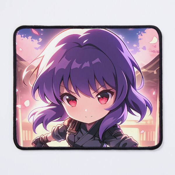 Item preview, Motoko Kusanagi Ghost In The Shell Chibi Waifu Kimono Cherry Blossom designed and sold by TanglenRabbit.
