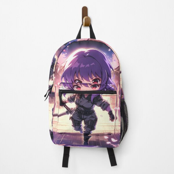 Item preview, Motoko Kusanagi Ghost In The Shell Chibi Waifu Kimono Cherry Blossom designed and sold by TanglenRabbit.