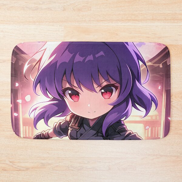 Item preview, Motoko Kusanagi Ghost In The Shell Chibi Waifu Kimono Cherry Blossom designed and sold by TanglenRabbit.