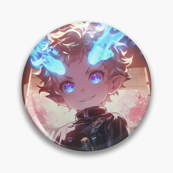 Item preview, Yukio Okumura Blue Exorcist Chibi Samurai Sakura Night Glow designed and sold by TanglenRabbit.