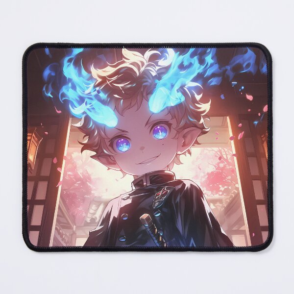 Item preview, Yukio Okumura Blue Exorcist Chibi Samurai Sakura Night Glow designed and sold by TanglenRabbit.