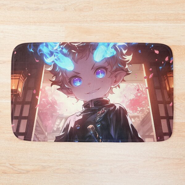 Item preview, Yukio Okumura Blue Exorcist Chibi Samurai Sakura Night Glow designed and sold by TanglenRabbit.