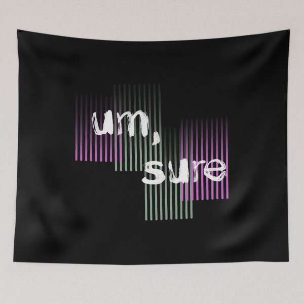 Item preview, um, sure logo white designed and sold by um, sure art.
