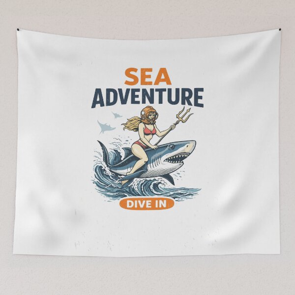 Item preview, Shark Rider Adventure designed and sold by Matinez Pink.