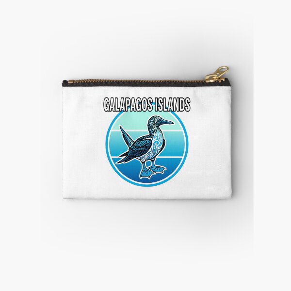 Item preview, Galapagos Island Blue Booby Tribal illustrative wildlife designed and sold by chattsuede.